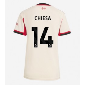 Dámské fotbalový oblečení Liverpool Federico Chiesa #14 Venkovní košile 2025-26 Krátkým Rukávem